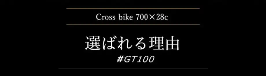 クロスバイク gt100 選ばれる理由
